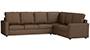 Apollo Sofa Set (Mocha, Fabric Sofa Material, Compact Sofa Size, Firm Cushion Type, Corner Sofa Type, Corner Master Sofa Component, Regular Back Type, High Back Back Height) by Urban Ladder