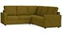 Apollo Sofa Set (Olive Green, Fabric Sofa Material, Compact Sofa Size, Firm Cushion Type, Corner Sofa Type, Corner Master Sofa Component, Regular Back Type, High Back Back Height) by Urban Ladder - - 243802