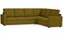 Apollo Sofa Set (Olive Green, Fabric Sofa Material, Compact Sofa Size, Firm Cushion Type, Corner Sofa Type, Corner Master Sofa Component, Regular Back Type, High Back Back Height) by Urban Ladder - - 243804