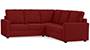 Apollo Sofa Set (Fabric Sofa Material, Compact Sofa Size, Firm Cushion Type, Corner Sofa Type, Corner Master Sofa Component, Salsa Red, Regular Back Type, High Back Back Height) by Urban Ladder - - 243916