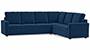 Apollo Sofa Set (Cobalt, Fabric Sofa Material, Regular Sofa Size, Firm Cushion Type, Corner Sofa Type, Corner Master Sofa Component, Regular Back Type, High Back Back Height) by Urban Ladder - - 244263