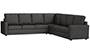 Apollo Sofa Set (Steel, Fabric Sofa Material, Regular Sofa Size, Firm Cushion Type, Corner Sofa Type, Corner Master Sofa Component, Regular Back Type, High Back Back Height) by Urban Ladder