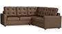 Apollo Sofa Set (Mocha, Fabric Sofa Material, Compact Sofa Size, Firm Cushion Type, Corner Sofa Type, Corner Master Sofa Component, Tufted Back Type, High Back Back Height) by Urban Ladder
