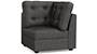 Apollo Sofa Set (Steel, Fabric Sofa Material, Compact Sofa Size, Firm Cushion Type, Corner Sofa Type, Corner Sofa Component, Tufted Back Type, High Back Back Height) by Urban Ladder