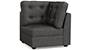 Apollo Sofa Set (Steel, Fabric Sofa Material, Regular Sofa Size, Soft Cushion Type, Corner Sofa Type, Corner Sofa Component, Tufted Back Type, High Back Back Height) by Urban Ladder