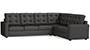 Apollo Sofa Set (Steel, Fabric Sofa Material, Regular Sofa Size, Soft Cushion Type, Corner Sofa Type, Corner Master Sofa Component, Tufted Back Type, High Back Back Height) by Urban Ladder