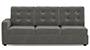 Apollo Sofa Set (Fabric Sofa Material, Regular Sofa Size, Soft Cushion Type, Sectional Sofa Type, Right Aligned 3 Seater Sofa Component, Ash Grey Velvet, Tufted Back Type, Regular Back Height) by Urban Ladder