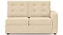 Apollo Sofa Set (Fabric Sofa Material, Compact Sofa Size, Soft Cushion Type, Sectional Sofa Type, Left Aligned 2 Seater Sofa Component, Birch Beige, Tufted Back Type, Regular Back Height) by Urban Ladder