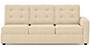 Apollo Sofa Set (Fabric Sofa Material, Compact Sofa Size, Soft Cushion Type, Sectional Sofa Type, Left Aligned 3 Seater Sofa Component, Birch Beige, Tufted Back Type, Regular Back Height) by Urban Ladder