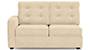 Apollo Sofa Set (Fabric Sofa Material, Compact Sofa Size, Soft Cushion Type, Sectional Sofa Type, Right Aligned 2 Seater Sofa Component, Birch Beige, Tufted Back Type, Regular Back Height) by Urban Ladder