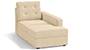 Apollo Sofa Set (Fabric Sofa Material, Compact Sofa Size, Soft Cushion Type, Sectional Sofa Type, Right Aligned Chaise Sofa Component, Birch Beige, Tufted Back Type, Regular Back Height) by Urban Ladder