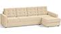 Apollo Sofa Set (Fabric Sofa Material, Compact Sofa Size, Soft Cushion Type, Sectional Sofa Type, Sectional Master Sofa Component, Birch Beige, Tufted Back Type, Regular Back Height) by Urban Ladder