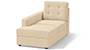 Apollo Sofa Set (Fabric Sofa Material, Regular Sofa Size, Soft Cushion Type, Sectional Sofa Type, Left Aligned Chaise Sofa Component, Birch Beige, Tufted Back Type, Regular Back Height) by Urban Ladder