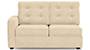 Apollo Sofa Set (Fabric Sofa Material, Regular Sofa Size, Soft Cushion Type, Sectional Sofa Type, Right Aligned 2 Seater Sofa Component, Birch Beige, Tufted Back Type, Regular Back Height) by Urban Ladder