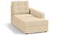 Apollo Sofa Set (Fabric Sofa Material, Regular Sofa Size, Soft Cushion Type, Sectional Sofa Type, Right Aligned Chaise Sofa Component, Birch Beige, Tufted Back Type, Regular Back Height) by Urban Ladder