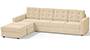 Apollo Sofa Set (Fabric Sofa Material, Regular Sofa Size, Soft Cushion Type, Sectional Sofa Type, Sectional Master Sofa Component, Birch Beige, Tufted Back Type, Regular Back Height) by Urban Ladder