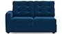 Apollo Sofa Set (Cobalt, Fabric Sofa Material, Compact Sofa Size, Soft Cushion Type, Sectional Sofa Type, Right Aligned 2 Seater Sofa Component, Tufted Back Type, Regular Back Height) by Urban Ladder