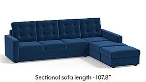 Apollo Sectional Tufted Sofa (Cobalt)