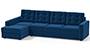 Apollo Sofa Set (Cobalt, Fabric Sofa Material, Regular Sofa Size, Soft Cushion Type, Sectional Sofa Type, Sectional Master Sofa Component, Tufted Back Type, Regular Back Height) by Urban Ladder