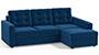 Apollo Sofa Set (Cobalt, Fabric Sofa Material, Regular Sofa Size, Soft Cushion Type, Sectional Sofa Type, Sectional Master Sofa Component, Tufted Back Type, Regular Back Height) by Urban Ladder