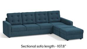 Apollo Sectional Tufted Sofa (Colonial Blue)