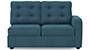 Apollo Sofa Set (Fabric Sofa Material, Regular Sofa Size, Soft Cushion Type, Sectional Sofa Type, Left Aligned 2 Seater Sofa Component, Colonial Blue, Tufted Back Type, Regular Back Height) by Urban Ladder