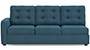 Apollo Sofa Set (Fabric Sofa Material, Regular Sofa Size, Soft Cushion Type, Sectional Sofa Type, Right Aligned 3 Seater Sofa Component, Colonial Blue, Tufted Back Type, Regular Back Height) by Urban Ladder