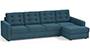 Apollo Sofa Set (Fabric Sofa Material, Regular Sofa Size, Soft Cushion Type, Sectional Sofa Type, Sectional Master Sofa Component, Colonial Blue, Tufted Back Type, Regular Back Height) by Urban Ladder