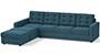 Apollo Sofa Set (Fabric Sofa Material, Regular Sofa Size, Soft Cushion Type, Sectional Sofa Type, Sectional Master Sofa Component, Colonial Blue, Tufted Back Type, Regular Back Height) by Urban Ladder
