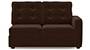 Apollo Sofa Set (Dark Earth, Fabric Sofa Material, Regular Sofa Size, Soft Cushion Type, Sectional Sofa Type, Left Aligned 2 Seater Sofa Component, Tufted Back Type, Regular Back Height) by Urban Ladder