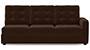 Apollo Sofa Set (Dark Earth, Fabric Sofa Material, Regular Sofa Size, Soft Cushion Type, Sectional Sofa Type, Left Aligned 3 Seater Sofa Component, Tufted Back Type, Regular Back Height) by Urban Ladder