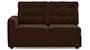 Apollo Sofa Set (Dark Earth, Fabric Sofa Material, Regular Sofa Size, Soft Cushion Type, Sectional Sofa Type, Right Aligned 2 Seater Sofa Component, Tufted Back Type, Regular Back Height) by Urban Ladder