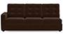 Apollo Sofa Set (Dark Earth, Fabric Sofa Material, Regular Sofa Size, Soft Cushion Type, Sectional Sofa Type, Right Aligned 3 Seater Sofa Component, Tufted Back Type, Regular Back Height) by Urban Ladder
