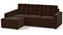 Apollo Sofa Set (Dark Earth, Fabric Sofa Material, Regular Sofa Size, Soft Cushion Type, Sectional Sofa Type, Sectional Master Sofa Component, Tufted Back Type, Regular Back Height) by Urban Ladder