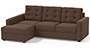 Apollo Sofa Set (Fabric Sofa Material, Compact Sofa Size, Soft Cushion Type, Sectional Sofa Type, Sectional Master Sofa Component, Daschund Brown, Tufted Back Type, Regular Back Height) by Urban Ladder