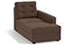 Apollo Sofa Set (Fabric Sofa Material, Regular Sofa Size, Soft Cushion Type, Sectional Sofa Type, Right Aligned Chaise Sofa Component, Daschund Brown, Tufted Back Type, Regular Back Height) by Urban Ladder