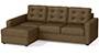 Apollo Sofa Set (Dune, Fabric Sofa Material, Regular Sofa Size, Soft Cushion Type, Sectional Sofa Type, Sectional Master Sofa Component, Tufted Back Type, Regular Back Height) by Urban Ladder