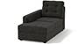 Apollo Sofa Set (Fabric Sofa Material, Regular Sofa Size, Soft Cushion Type, Sectional Sofa Type, Left Aligned Chaise Sofa Component, Graphite Grey, Tufted Back Type, Regular Back Height) by Urban Ladder