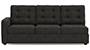 Apollo Sofa Set (Fabric Sofa Material, Regular Sofa Size, Soft Cushion Type, Sectional Sofa Type, Right Aligned 3 Seater Sofa Component, Graphite Grey, Tufted Back Type, Regular Back Height) by Urban Ladder