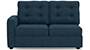 Apollo Sofa Set (Indigo Blue, Fabric Sofa Material, Compact Sofa Size, Soft Cushion Type, Sectional Sofa Type, Right Aligned 2 Seater Sofa Component, Tufted Back Type, Regular Back Height) by Urban Ladder