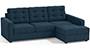Apollo Sofa Set (Indigo Blue, Fabric Sofa Material, Compact Sofa Size, Soft Cushion Type, Sectional Sofa Type, Sectional Master Sofa Component, Tufted Back Type, Regular Back Height) by Urban Ladder