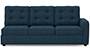 Apollo Sofa Set (Indigo Blue, Fabric Sofa Material, Regular Sofa Size, Soft Cushion Type, Sectional Sofa Type, Left Aligned 3 Seater Sofa Component, Tufted Back Type, Regular Back Height) by Urban Ladder