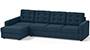 Apollo Sofa Set (Indigo Blue, Fabric Sofa Material, Regular Sofa Size, Soft Cushion Type, Sectional Sofa Type, Sectional Master Sofa Component, Tufted Back Type, Regular Back Height) by Urban Ladder