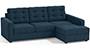 Apollo Sofa Set (Indigo Blue, Fabric Sofa Material, Regular Sofa Size, Soft Cushion Type, Sectional Sofa Type, Sectional Master Sofa Component, Tufted Back Type, Regular Back Height) by Urban Ladder