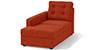 Apollo Sofa Set (Lava, Fabric Sofa Material, Compact Sofa Size, Soft Cushion Type, Sectional Sofa Type, Left Aligned Chaise Sofa Component, Tufted Back Type, Regular Back Height) by Urban Ladder
