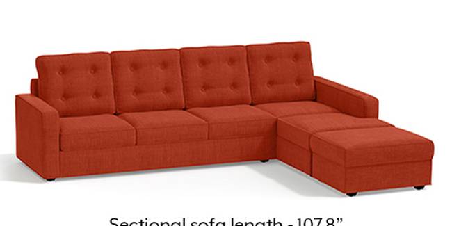 Apollo Sofa Set (Lava, Fabric Sofa Material, Regular Sofa Size, Soft Cushion Type, Sectional Sofa Type, Sectional Master Sofa Component, Tufted Back Type, Regular Back Height)