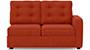 Apollo Sofa Set (Lava, Fabric Sofa Material, Regular Sofa Size, Soft Cushion Type, Sectional Sofa Type, Left Aligned 2 Seater Sofa Component, Tufted Back Type, Regular Back Height) by Urban Ladder