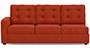 Apollo Sofa Set (Lava, Fabric Sofa Material, Regular Sofa Size, Soft Cushion Type, Sectional Sofa Type, Right Aligned 3 Seater Sofa Component, Tufted Back Type, Regular Back Height) by Urban Ladder