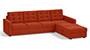 Apollo Sofa Set (Lava, Fabric Sofa Material, Regular Sofa Size, Soft Cushion Type, Sectional Sofa Type, Sectional Master Sofa Component, Tufted Back Type, Regular Back Height) by Urban Ladder
