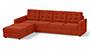 Apollo Sofa Set (Lava, Fabric Sofa Material, Regular Sofa Size, Soft Cushion Type, Sectional Sofa Type, Sectional Master Sofa Component, Tufted Back Type, Regular Back Height) by Urban Ladder